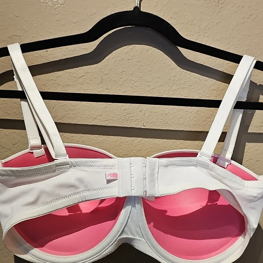 Victoria's Secret PINK Wear Everywhere Multi Way Bra White Size 34DD - Picture 4 of 4